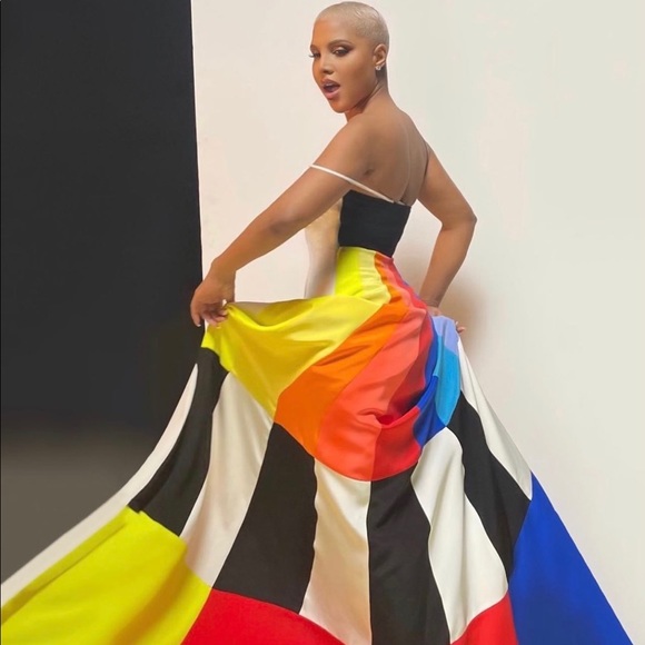 ISO Christopher John Rogers colorblock gown. Bergdorf’s and Saks. In size 4 or 6 - Picture 2 of 3